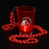 View Image 1 of 6 of Light-Up Shot Glass on Beaded Necklace - 2 oz.