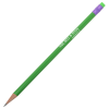 View Image 1 of 3 of Create A Pencil - Neon Green Eraser