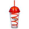 View Image 1 of 1 of Slurpy Domed Tumbler with Crazy Straw - 16 oz.