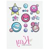 View Image 1 of 3 of Temporary Tattoo Mini Sheet- Smiley Faces