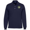 View Image 1 of 3 of Quick Dry Long Sleeve Pique Polo