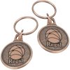 View Image 1 of 3 of Camden Metal Keychain - Round