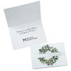 View Image 1 of 4 of Snowy Christmas Wreath Greeting Card