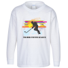 View Image 1 of 2 of Gildan 6 oz. Ultra Cotton LS T-Shirt - Youth - Full Color - White