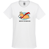 View Image 1 of 3 of Gildan 6 oz. Ultra Cotton T-Shirt - Ladies' - Full Color - White