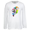 View Image 1 of 1 of Gildan Softstyle LS T-Shirt - Men's - White - Full Color