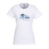 View Image 1 of 2 of Gildan 5.3 oz. Cotton T-Shirt - Ladies' - Full Color - White