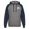 View Image 1 of 2 of Independent Trading Co. Raglan Colorblock Hoodie - Screen