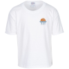 View Image 1 of 2 of Jerzees Cotton T-Shirt - Youth - White - Embroidered