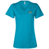 View Image 1 of 2 of Bella+Canvas Relaxed V-Neck T-Shirt - Ladies’ - Embroidered