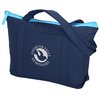View Image 1 of 3 of Color Pop Zippered Cotton Tote