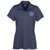 View Image 1 of 2 of Heathered Jersey Performance Polo - Ladies'