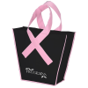 View Image 1 of 1 of Awareness Ribbon Tapered Tote - 24 hr