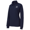 View Image 1 of 1 of Feminine Fit 1/4-Zip Sweatshirt - Ladies' - Screen