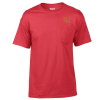 View Image 1 of 2 of Gildan 5.5 oz. DryBlend 50/50 Pocket T-Shirt - Embroidered - Colors