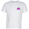 View Image 1 of 2 of Hanes 50/50 ComfortBlend T-Shirt - Youth - White - Embroidered