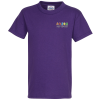 View Image 1 of 3 of 5.2 oz. Cotton T-Shirt - Youth - Embroidered
