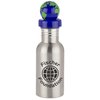 View Image 1 of 3 of Niche Stainless Bottle with Globe Lid - 17 oz. - Closeout