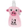 View Image 1 of 2 of Paws and Claws Foldable Bottle - 12 oz. - Pig