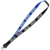 View Image 1 of 2 of Two-Tone Cotton Lanyard - 7/8" - Plastic O-Ring