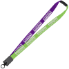 View Image 1 of 3 of Two-Tone Cotton Lanyard - 7/8" - Snap Buckle Release