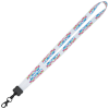 View Image 1 of 2 of Dye-Sub Lanyard - 3/4" - 36" - Metal Lobster Claw