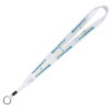 View Image 1 of 1 of Full Color Ribbon Lanyard - 7/8" - 36" - Metal Split Ring
