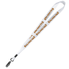 View Image 1 of 1 of Full Color Ribbon Lanyard - 7/8" - 32" - Metal Bulldog Clip