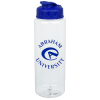 View Image 1 of 2 of Clear Impact Guzzler Sport Bottle with Flip Lid - 32 oz.