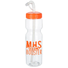 View Image 1 of 2 of Clear Impact Olympian Bottle with Straw Lid - 28 oz.