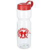 View Image 1 of 1 of Clear Impact Olympian Bottle with Tethered Lid - 28 oz.
