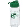 View Image 1 of 3 of Clear Impact Mini Mountain Bottle with Flip Lid - 22 oz