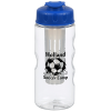 View Image 1 of 3 of Clear Impact Infuser Mini Mountain Bottle with Flip Lid - 22 oz.