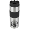 View Image 1 of 3 of Belted Silver Travel Tumbler - 14 oz.