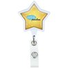 View Image 1 of 3 of Antimicrobial Jumbo Retractable Badge Holder - 40" - Star