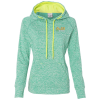 View Image 1 of 2 of J. America - Cosmic Poly Fleece Hoodie - Ladies' - Embroidered