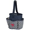 View Image 1 of 2 of Round Multi-Pocket Utility Tote - Sailing Compass