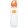 View Image 1 of 2 of Clear Impact Poly-Pure Slim Grip Bottle with Crest Lid-25 oz
