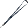 View Image 1 of 2 of Lanyard with Neck Clasp - 5/8" - 32" - Metal Swivel Snap Hook - 24 hr