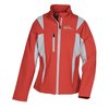 View Image 1 of 3 of Icon Colorblock Soft Shell Jacket - Ladies'