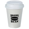 View Image 1 of 2 of Paper Hot/Cold Cup with Traveler Lid - 8 oz. - Low Qty