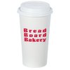 View Image 1 of 2 of Paper Hot/Cold Cup with Traveler Lid - 20 oz. - Low Qty