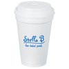 View Image 1 of 2 of Foam Hot/Cold Cup with Traveler Lid - 16 oz.