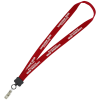 View Image 1 of 2 of Lanyard - 7/8" - 32" - Snap with Metal Bulldog Clip - 24 hr