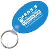 View Image 1 of 1 of Oval Soft Keychain - Translucent