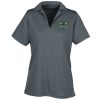 View Image 1 of 3 of Flat Knit Performance Polo - Ladies' - 24 hr