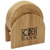 View Image 1 of 3 of Bamboo Coaster Set - Closeout