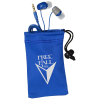 View Image 1 of 3 of Accent Ear Buds with Pouch