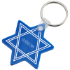 View Image 1 of 1 of Star of David Soft Keychain - Opaque
