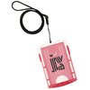 View Image 1 of 3 of Business Card Holder with Lanyard - Closeout